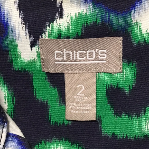 Chico’s Abstract Print Twill Jacket - Picture 6 of 7